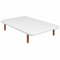 Base Tapizada Transpirable 3D de PIKOLIN 150x190 cm con Patas Cerezo