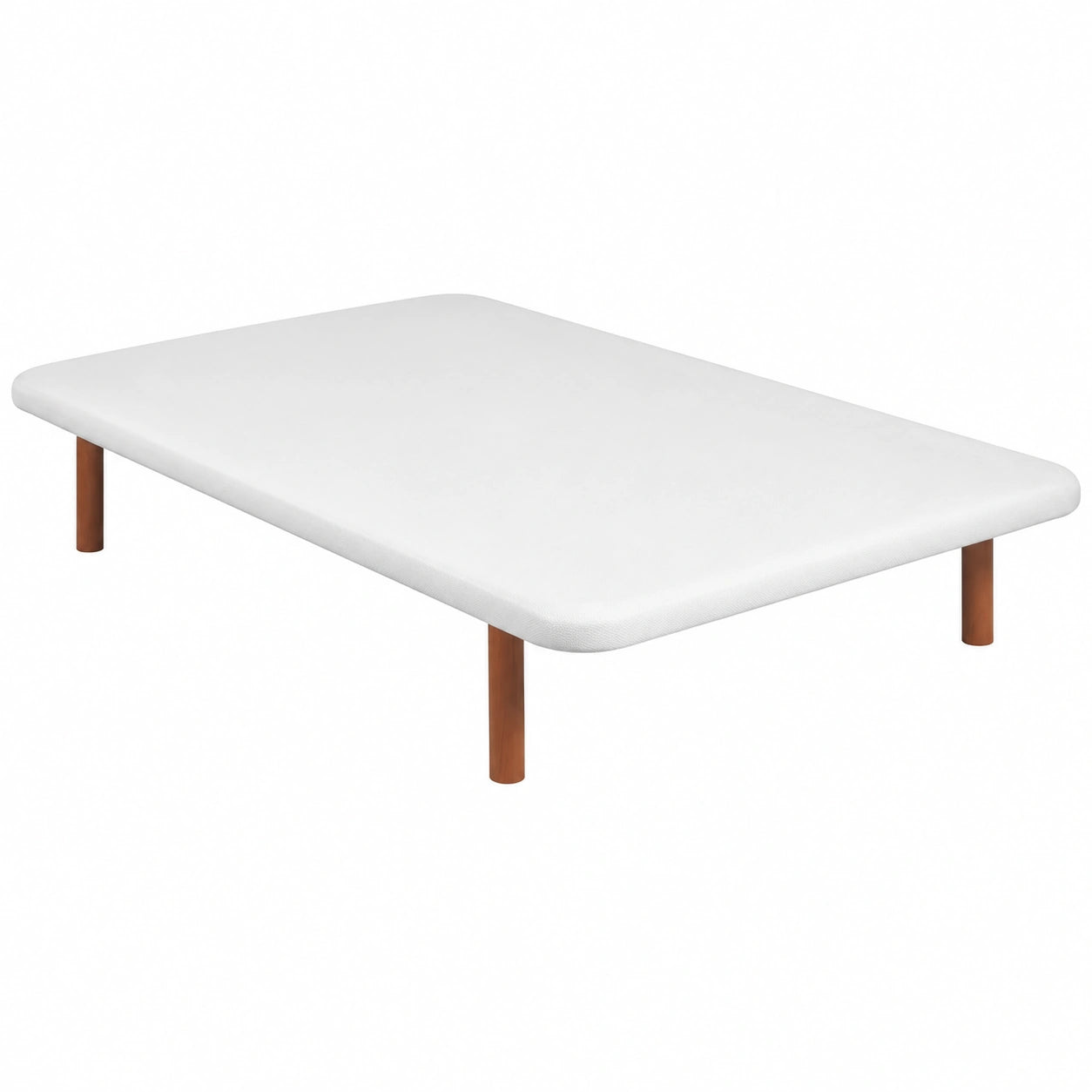 Base Tapizada Transpirable 3D de PIKOLIN 150x190 cm con Patas Cerezo