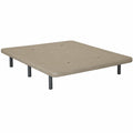 Base Tapizada 3D de Matnature, Estructura de Madera y Bastidor Metálico, Sistema FreshAir Transpirable, Altura Total 30 cm (135 x 190 cm, Beige)