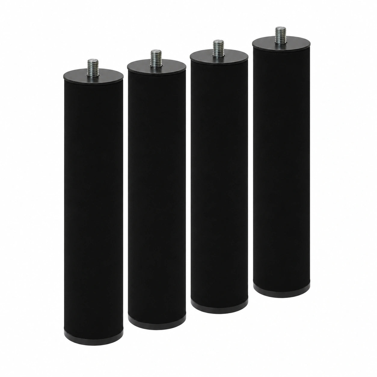 Juego de patas negras para somier 50mm, 4 piezas Tapiflex