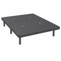 Base Tapizada Reforzada 3D, Estructura Sólida, 6 Patas Metálicas, 135x180 cm, Gris Oscuro