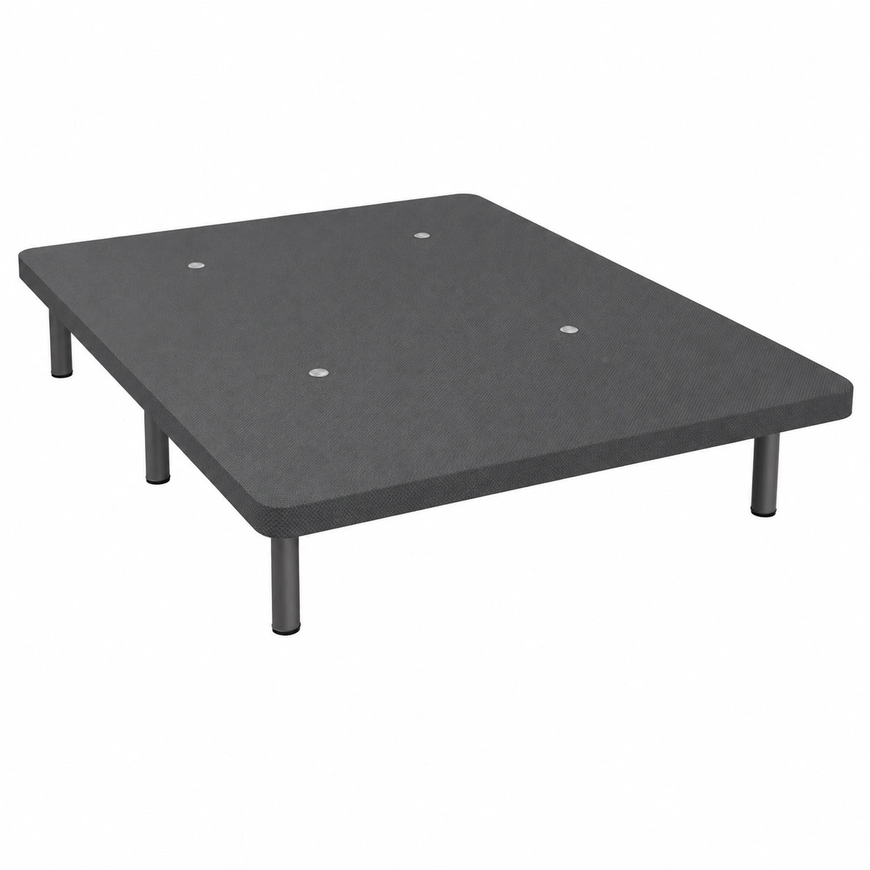 Base Tapizada Reforzada 3D, Estructura Sólida, 6 Patas Metálicas, 135x180 cm, Gris Oscuro