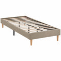 Base Tapizada Aura 90x190 cm Beige, Somier de 30 cm Altura