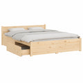 Estructura de cama con cajones 140x190 cm para adultos y adolescentes, ideal para dormitorio y habitación de invitados